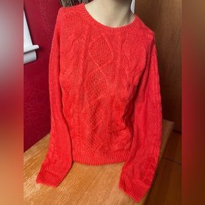 H&M Red Mohair Sweater